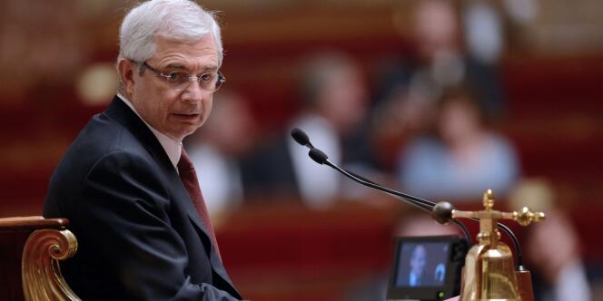 Claude Bartolone, le président de l'Assemblée nationale, lors d'un débat parlementaire, le 11 juin, à Paris.
