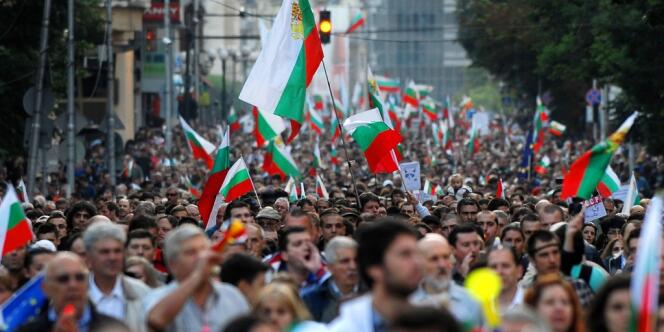 Manifestation antigouvernementale, le 27 juin à Sofia. 