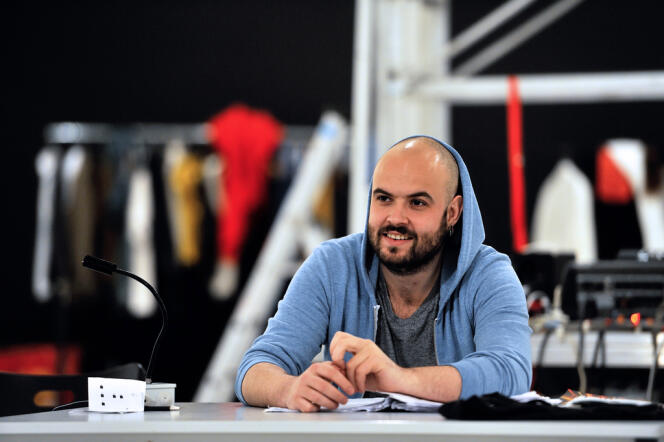 Le metteur en scène Julien Gosselin à Lille, le 8 juin 2013.