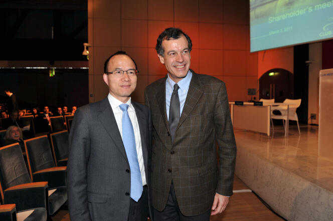Guo Guangchang, le fondateur du conglomérat chinois Fosun, et Henri Giscard d’Estaing, le PDG du Club Med.