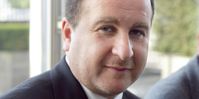 Stéphane Fouks, président d'Euro-RSCG C&O, en 2002 au siège de l'entreprise à Levallois-Perret.   
