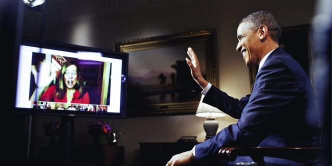 En 2012, Barack Obama a été l'un des premiers hommes politiques à utiliser le Google Hangouts. 
