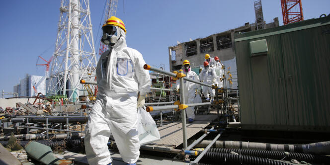 A la centrale de Fukushima, en mars.