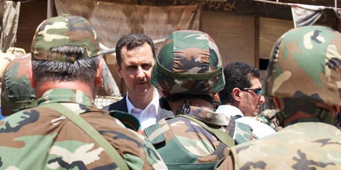 Une image publiée sur la page Facebook officielle de la présidence syrienne le jeudi 1er août.