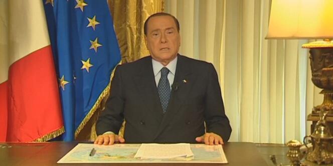 Silvio Berlusconi dans l'allocution vidéo publiée après la confirmation de sa condamnation par la Cour de cassation dans l'affaire Mediaset.