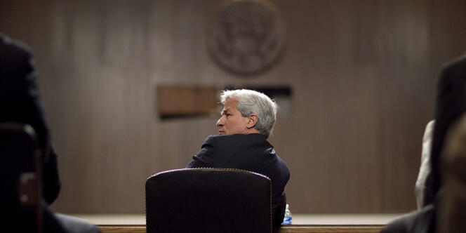Jamie Dimon, PDG de JPMorgan Chase, lors de son audition au Sénat américain, le 13 juin 2012.