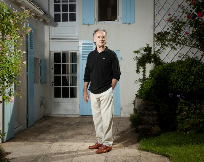 Le chef d'orchestre Jean-Claude Casadesus dans sa maison de l'île de Ré, le 2 août 2013