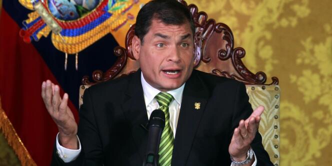 Le président équatorien Rafael Correa, à Quito, le 15 août.
