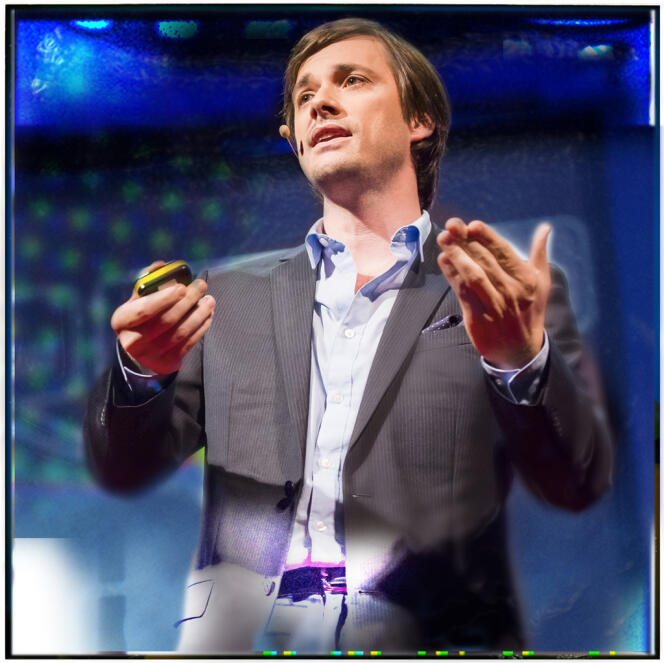Le chercheur français Grégoire Courtine, lors de la conférence TEDGlobal à Edimbourg (Ecosse), en juin 2013.