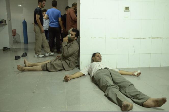Des victimes de l'attaque chimique, le 21 août dans les environs de Damas.