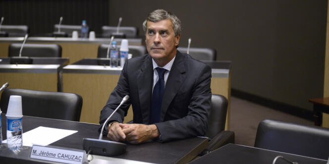 L'ancien ministre du budget Jérôme Cahuzac lors de son audition à l'Assemblée nationale, le 23 juillet.