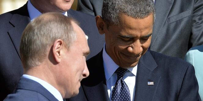 Vladimir Poutine et Barack Obama au sommet du G20, à Saint-Pétersbourg, en septembre 2013.
