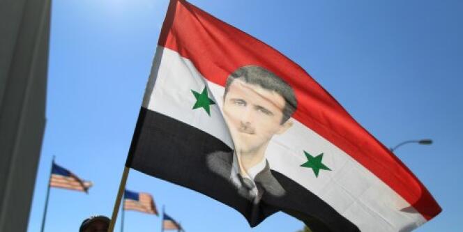 Manifestation de partisans du président Bachar Al-Assad à Los Angeles, le 7 septembre.