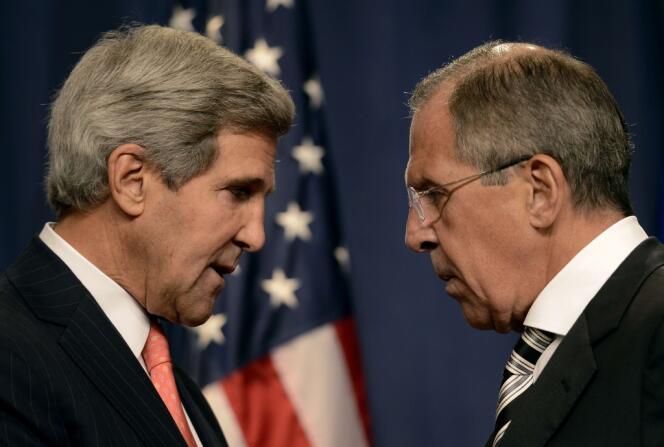 John Kerry et Sergueï Lavrov, le 14 septembre, à Genève.