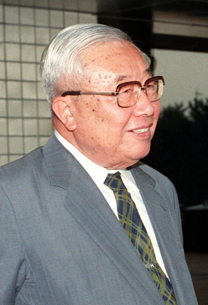 Eiji Toyoda, fondateur de Toyota, en 1992.