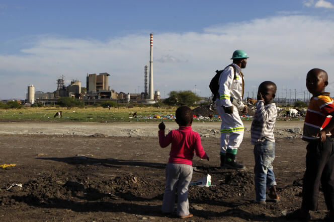 Site du groupe minier britannique Lonmin, à Rustenburg, dans le nord de Johannesburg, en 2012.