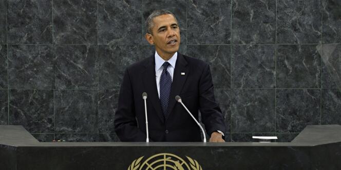 Barack Obama, à la tribune de l'ONU, à New York, mardi 24 septembre 2013. 