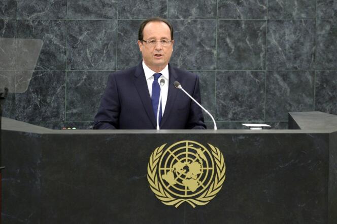 Discours de François Hollande lors de la 68e assemblée générale de l'ONU, le 24 septembre, à New York.