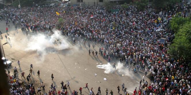 Affrontements au Caire entre pro -Morsi et forces de l'ordre le 6 octobre.