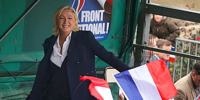 Marine Le Pen à Brignoles, le 27 septembre 2013. 