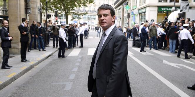 Manuel Valls, ministre de l'intérieur, le 3 octobre à Paris.