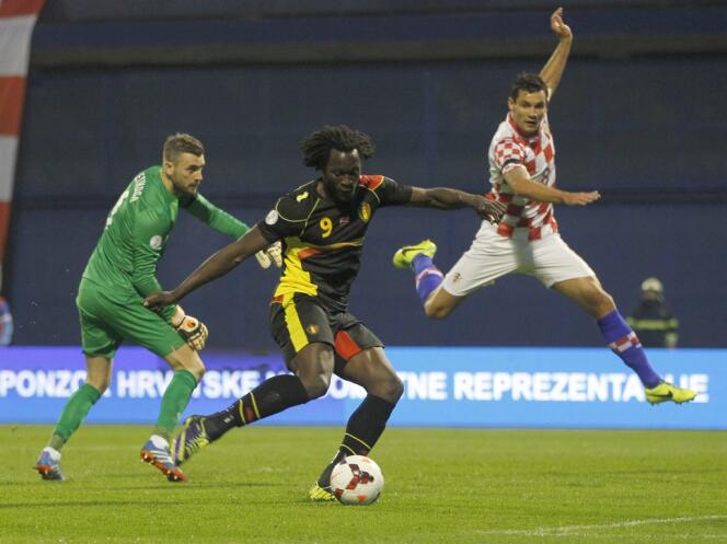 L'attaquant belge Lukaku, auteur des deux buts face à la Croatie, vendredi soir.