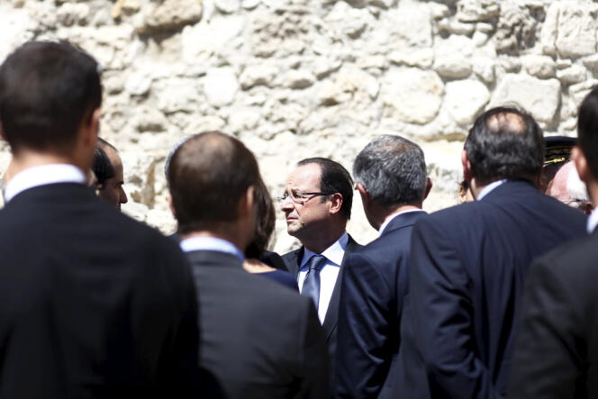 François Hollande, lors de l’inauguration du Mucem, à Marseille, le 4juin.