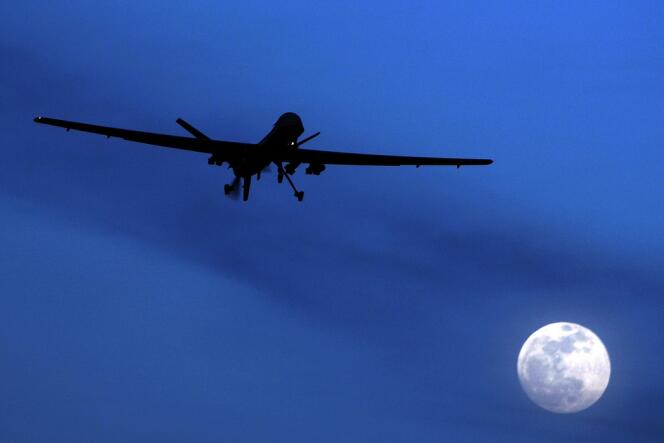 Un drone Predator survole la zone aérienne de Kandahar dans le sud de l'Afghanistan, en 2010. Les Européens dépendent aujourd'hui des Américains pour ce type d'armement.