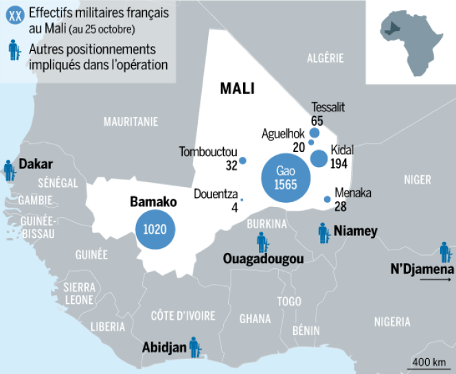 Situation militaire française au Mali.