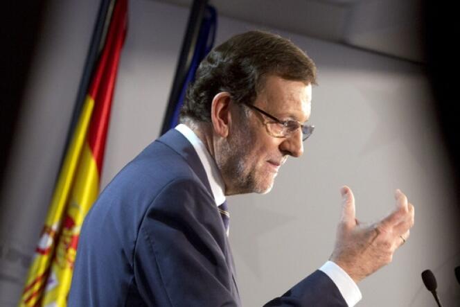 Le chef du gouvernement espagnol au sommet européen de Bruxelles le 25 octobre.