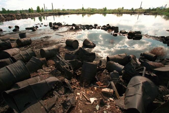 Sur le site russe de Dzerjinsk, gravement pollué par les métaux lourds et la chimie, rien n’a bougé depuis 1997, date de ce cliché.