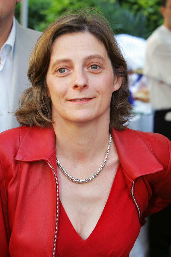 La comédienne et metteuse en scène Claire Lasne à Paris en juin 2005.
