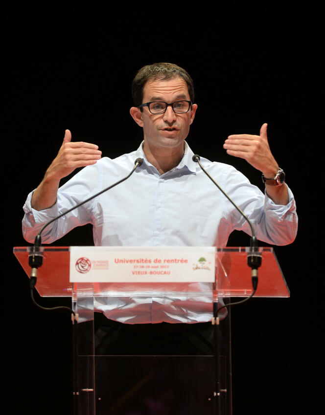 Le ministre de l'économie sociale et solidaire Benoît Hamon en septembre.
