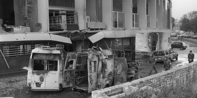 Le siège de Radio France, visé par un attentat d'Action directe, le 14 octobre 1985, alors que le groupe radiophonique avait invité Jean-Marie Le Pen, du Front national, à une émission.