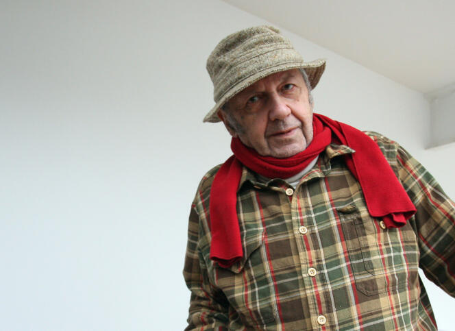 Le photographe américain Saul Leiter à la Fondation Henri-Cartier-Bresson à Paris, le 16 janvier 2008.