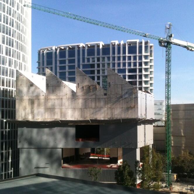 Le chantier du Musée Jumex de Mexico, inauguré le 17 novembre 2013. 