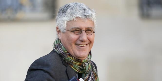 Philippe Martin, le ministre de l'écologie, du développement durable et de l'énergie, quittant l'Elysée le 13 novembre. 