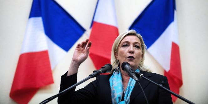 La présidente du Front national, Marine Le Pen, le 9 novembre.