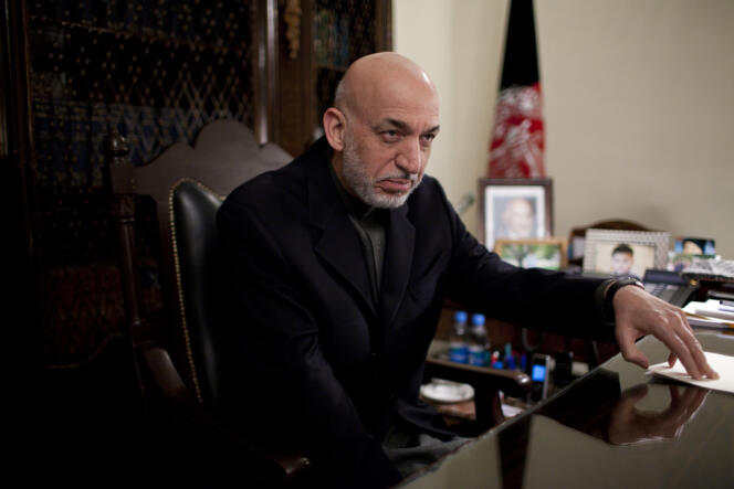 Hamid Karzai, in Kabul, on the 7th of december.