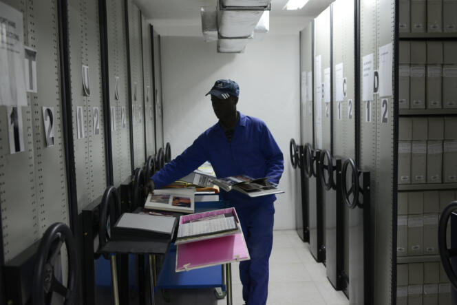 Les archives de l’université sud-africaine Fort Hare, le 10 décembre. Elles contiennent de nombreux documents sur l’ANC.