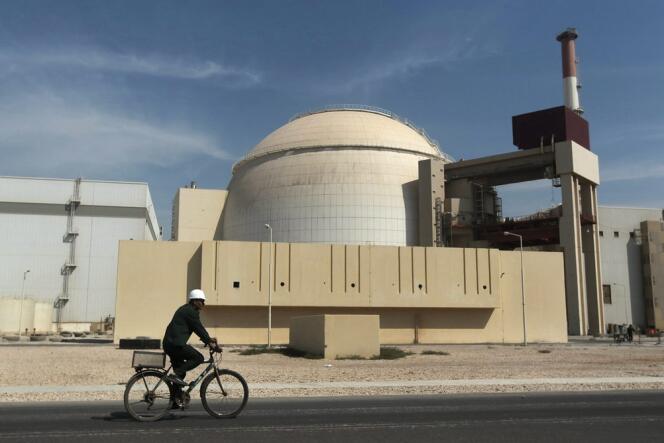 La centrale nucléaire de Bouchehr, en Iran, en octobre 2010.