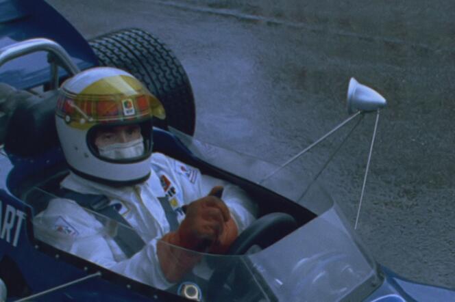 Jackie Stewart, à bord de sa Tyrrell, qui lui a permis de remporter le Grand Prix de Monaco en 1971.
