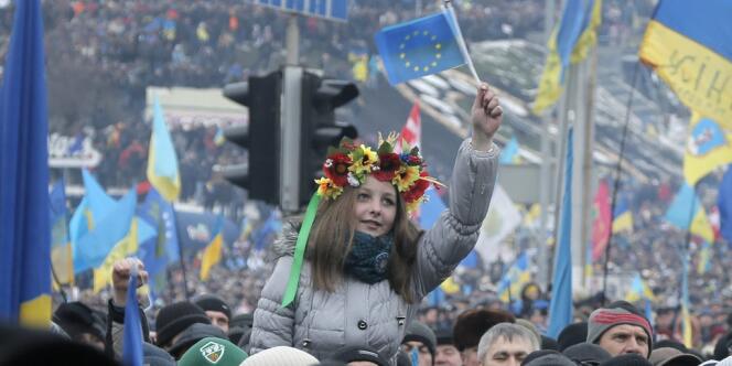 Manifestation des pro-européens à Kiev, le 15 décembre.