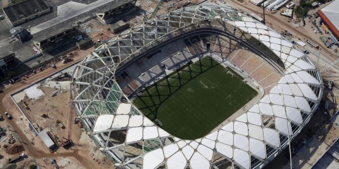 Vue du stade de Manaus au Brésil, le 10 décembre. 