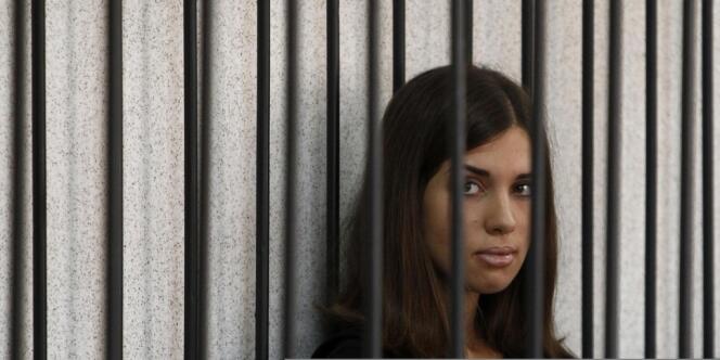 Une des deux membres du groupe punk russe Pussy Riot emprisonnées, Nadezhda Tolokonnikova.