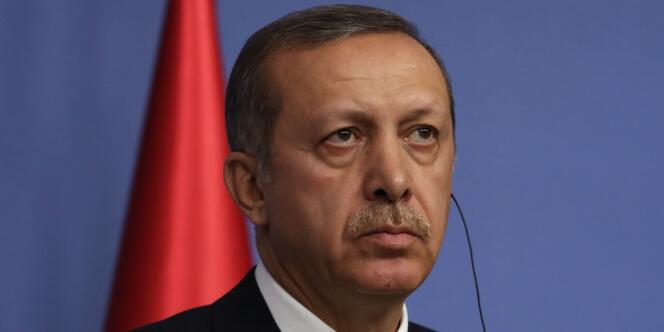 Le premier ministre turc, Recep Tayyip Erdoogan, a tenu une conférence de presse à Ankara, mercredi 18 décembre.
