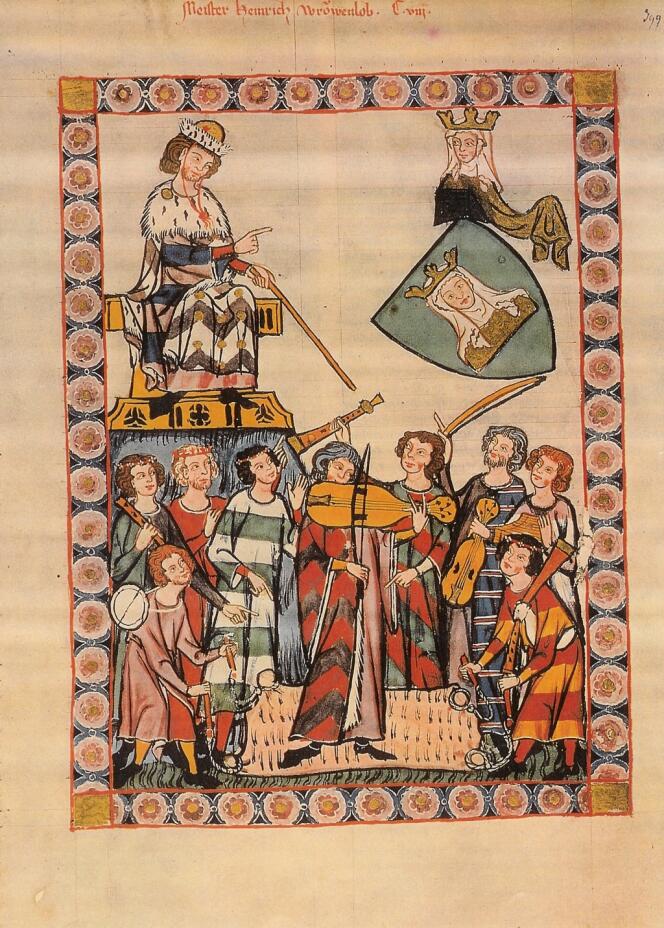 Musiciens du XIVe siècle (codex Manesse).