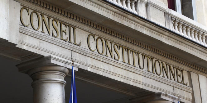 La façade du Conseil constitutionnel. 