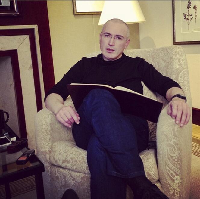 Photo de Mikhaïl Khodorkovski diffusée le 21 décembre 2013 par  Evguenia Albats, la rédactrice en chef du 