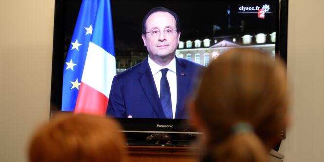 Vœux de François Hollande le 31 décembre sur France 2. 